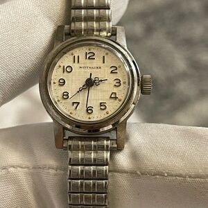WITTNAUER Stainless Steel 1965's 17 Jewels Wrist Watch 23mm Ladies Watch Vintage